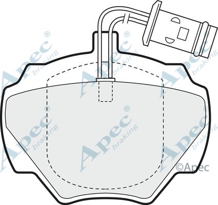 APEC BRAKING Комплект тормозных колодок, дисковый тормоз PAD582